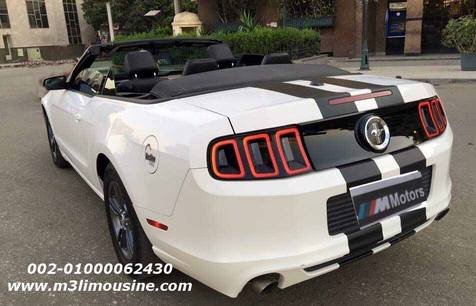 ايجار سيارات فورد موستنج كابورليه احدث موديل للافراح والحفلات والمناسبات والزفاف في مصر