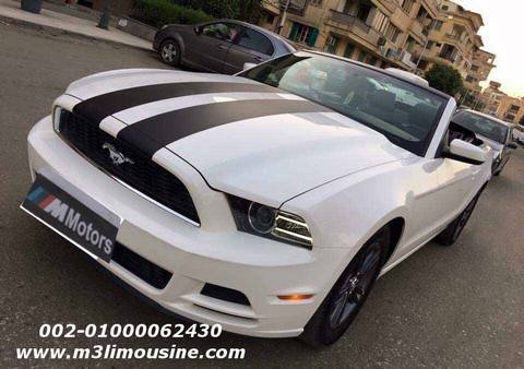 ايجار سيارات فورد موستنج كابورليه احدث موديل للافراح والحفلات والمناسبات والزفاف في مصر