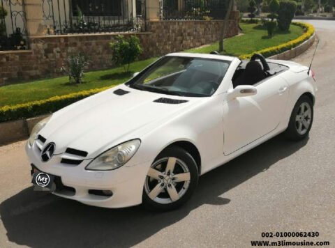 ايجار أفخم وأحدث سيارة مرسيدس SLK كابورليه (اثنين كرسى) فى مصر - مرسيدس SLK كابورليه (اثنين كرسى) للزفاف والحفلات والمناسبات للايجار بأرخص الأسعار فى القاهره